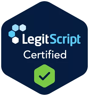 LegitScript certified addiction treatment provider seal